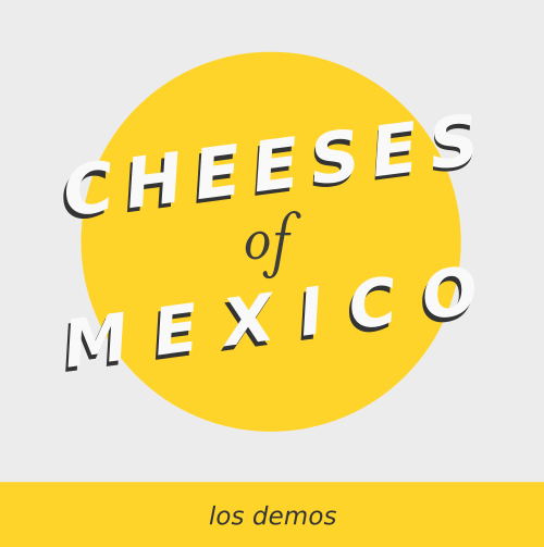 Album cover for Cheeses of Mexico - Los Demos